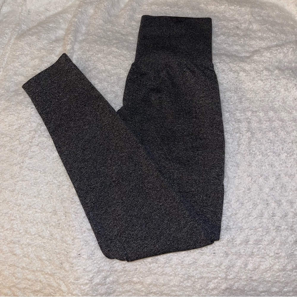 Black Speckled Seamless Leggings (S)